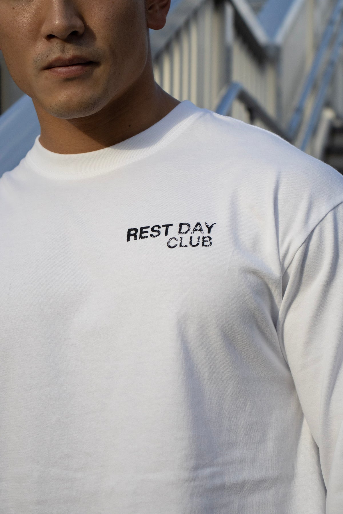 REST DAY CLUB L/S Tee×ALL DAY RELAX Sweat Pants