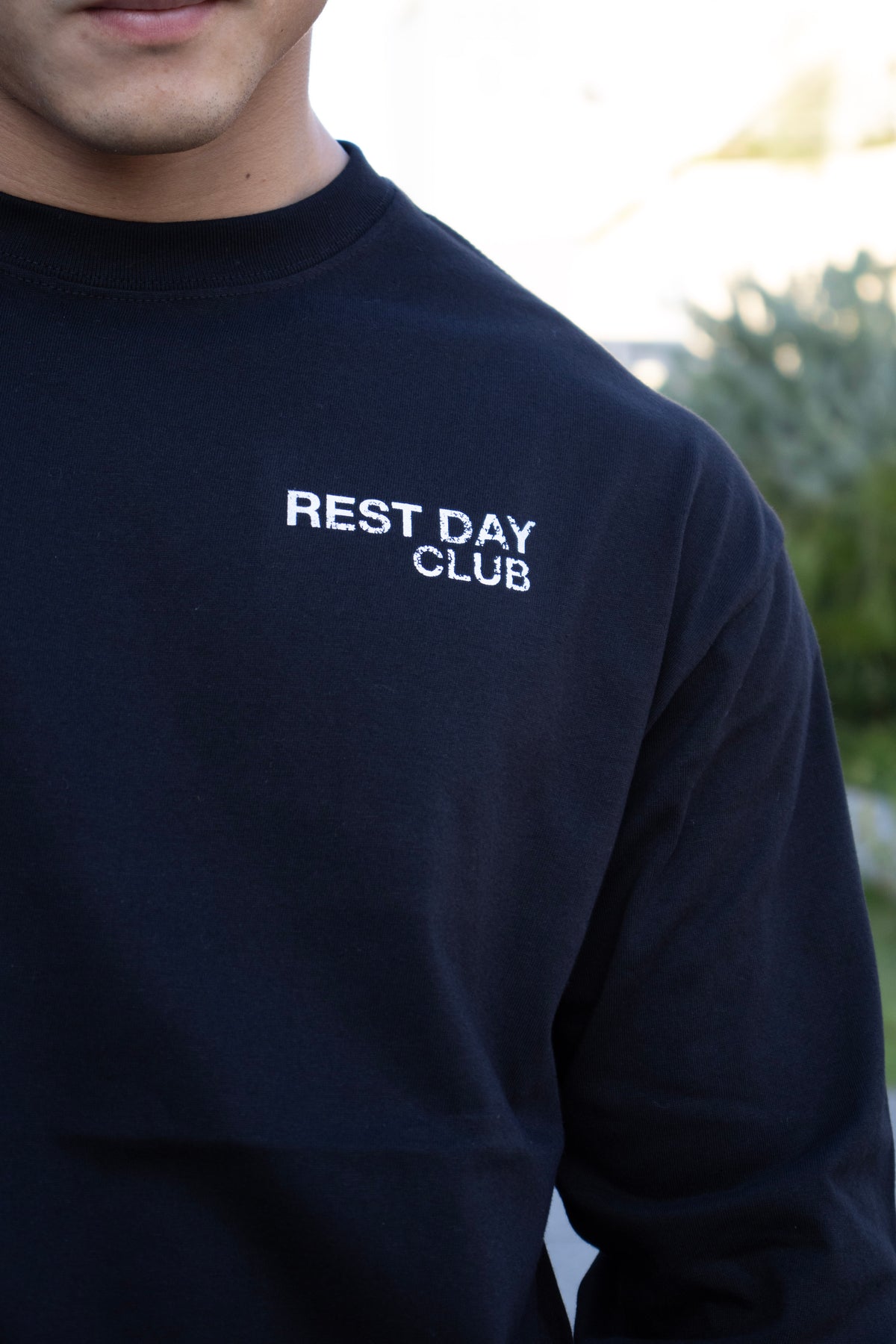 REST DAY CLUB L/S Tee×ALL DAY RELAX Sweat Pants