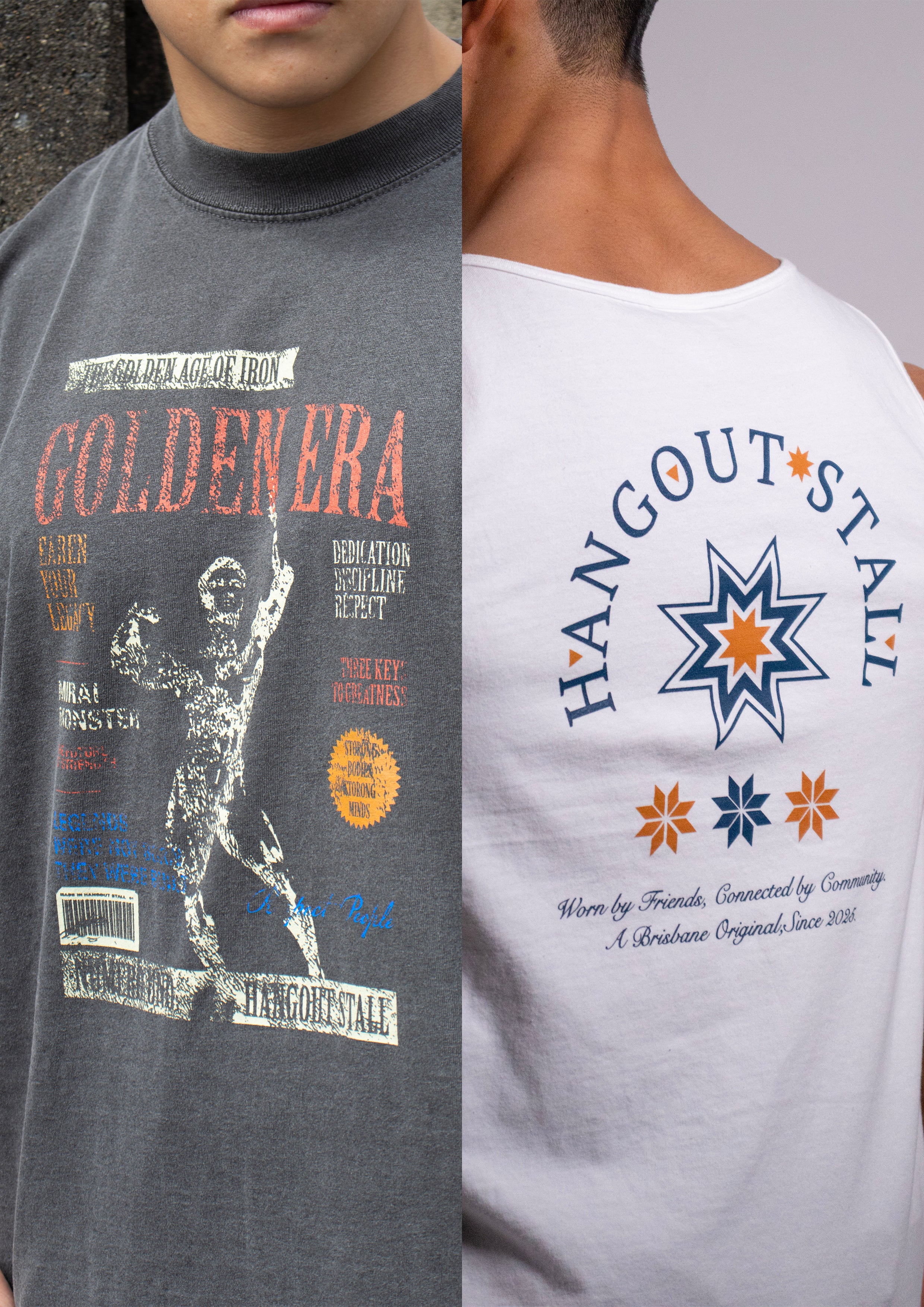 THE GOLDEN ERA × HANGOUT STALL Original Tank/Vintage Wash